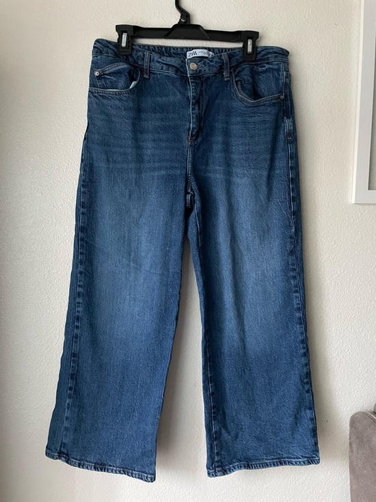 Zara Denim - ZARA women’s Wide Leg cropped Jeans